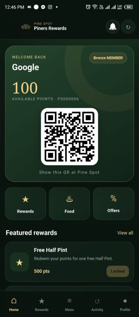 Pine Spot Restaurant & Pub project screenshot